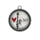 Pendentif Cabochon Argent - USA