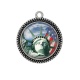 Pendentif Cabochon Argent - USA