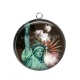 Pendentif Cabochon Argent - USA