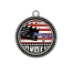 Pendentif Cabochon Argent - USA cinéma