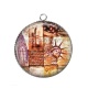 Pendentif Cabochon Argent - USA