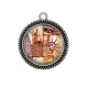 Pendentif Cabochon Argent - USA