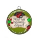 Pendentif Cabochon Argent - pour un nouveau départ