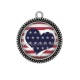 Pendentif Cabochon Argent - coeur