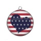 Pendentif Cabochon Argent - coeur