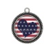 Pendentif Cabochon Argent - coeur