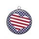 Pendentif Cabochon Argent - coeur