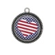 Pendentif Cabochon Argent - coeur