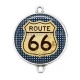 Connecteur Cabochon Argent - route 66