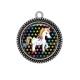 Pendentif Cabochon Argent - licorne