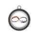 Pendentif Cabochon Argent - signe infini