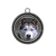 Pendentif Cabochon Argent - chien
