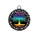 Pendentif Cabochon Argent - arbre de vie