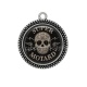 Pendentif Cabochon Argent - super motard