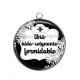 Pendentif Cabochon Argent - une aide soignante formidable