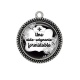 Pendentif Cabochon Argent - une aide soignante formidable