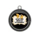 Pendentif Cabochon Argent - secrétaire médicale attachiante