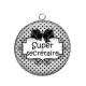 Pendentif Cabochon Argent - super secrétaire