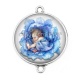 Connecteur Cabochon Argent - bébé
