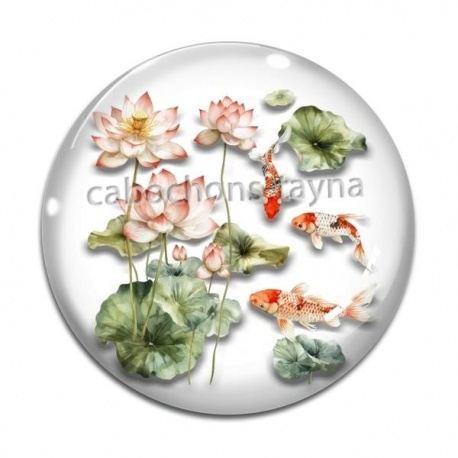 Cabochon Verre - poisson