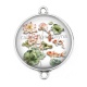 Connecteur Cabochon Argent - poisson