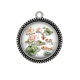 Pendentif Cabochon Argent - poisson