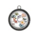 Pendentif Cabochon Argent - poisson