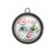 Pendentif Cabochon Argent - poisson