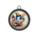 Pendentif Cabochon Argent - poisson