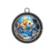 Pendentif Cabochon Argent - poisson
