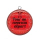 Pendentif Cabochon Argent - pour un nouveau départ