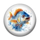 Cabochon Résine - poisson