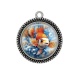 Pendentif Cabochon Argent - poisson