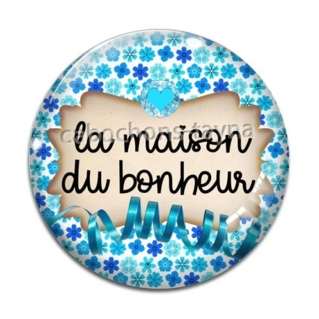 Cabochon Verre - la maison du bonheur