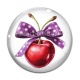 Cabochon Verre - cerise