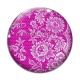 Cabochon Verre - fleur dentelle