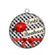 Pendentif Cabochon Argent - porte bonheur