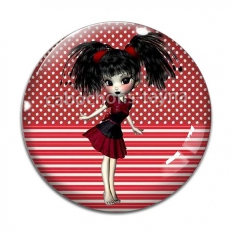 Cabochon Verre - enfant petite fille