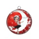 Pendentif Cabochon Argent - enfant petite fille