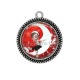 Pendentif Cabochon Argent - enfant petite fille