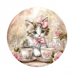 chaton fleur 