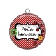 Pendentif Cabochon Argent - porte bonheur