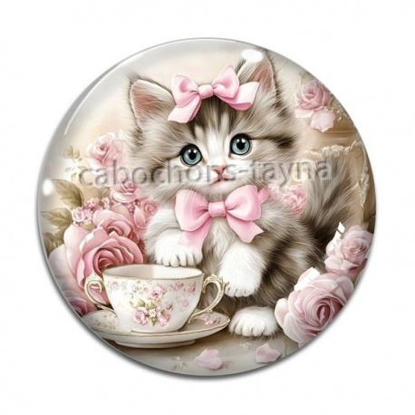 Cabochon Verre - chaton