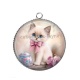 Pendentif Cabochon Argent - chaton