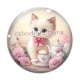 Cabochon Verre - chaton