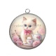 Pendentif Cabochon Argent - chaton