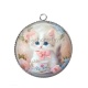 Pendentif Cabochon Argent - chaton
