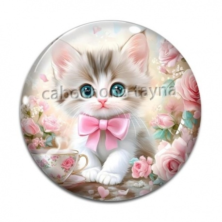 Cabochon Verre - chaton