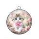 Pendentif Cabochon Argent - chaton