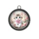 Pendentif Cabochon Argent - chaton
